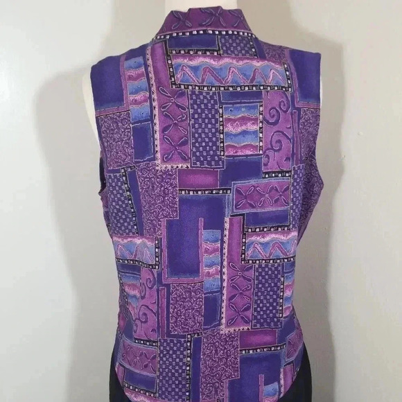 {Red Rock Reflections} SET: Vintage 90s Patchwork Ruffled Skirt & Vest - Picture 9 of 15